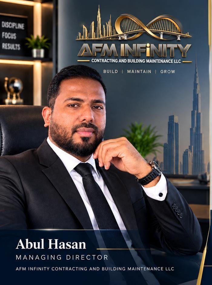 Abul Hasan, Managing Director of AFM Infinity Contracting and Building Maintenance LLC